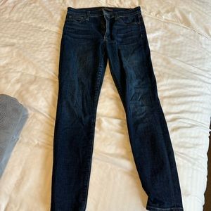 Joes high waisted dark blue skinny jeans